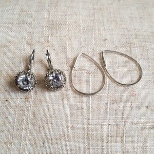 4/$16! Silver-tone earrings set